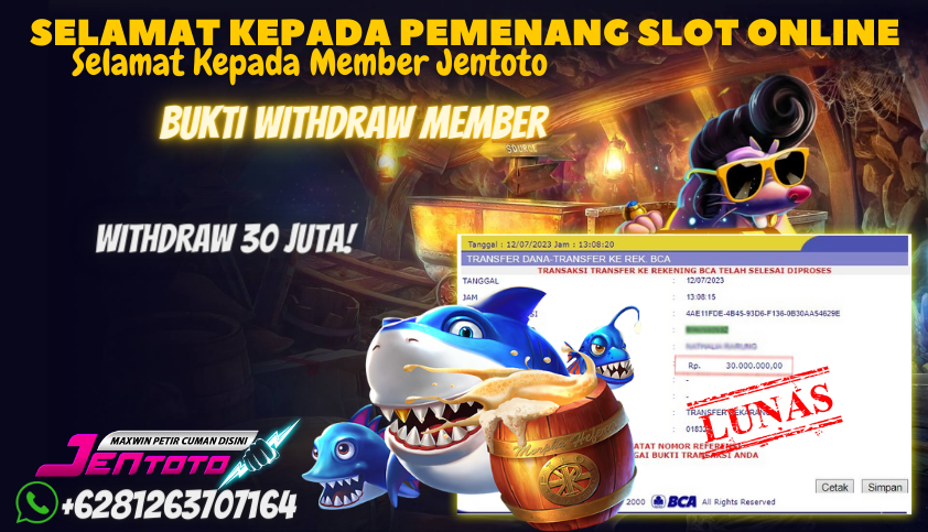 Bukti JP Slot Pragmatic Play Jentoto - Sweet Bonanza